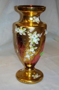 Váza novoborské sklo 30cm 999,-